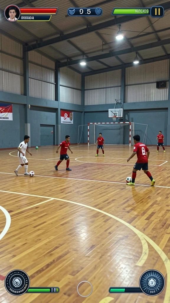 Berbagai pilihan permainan tersedia di layar.