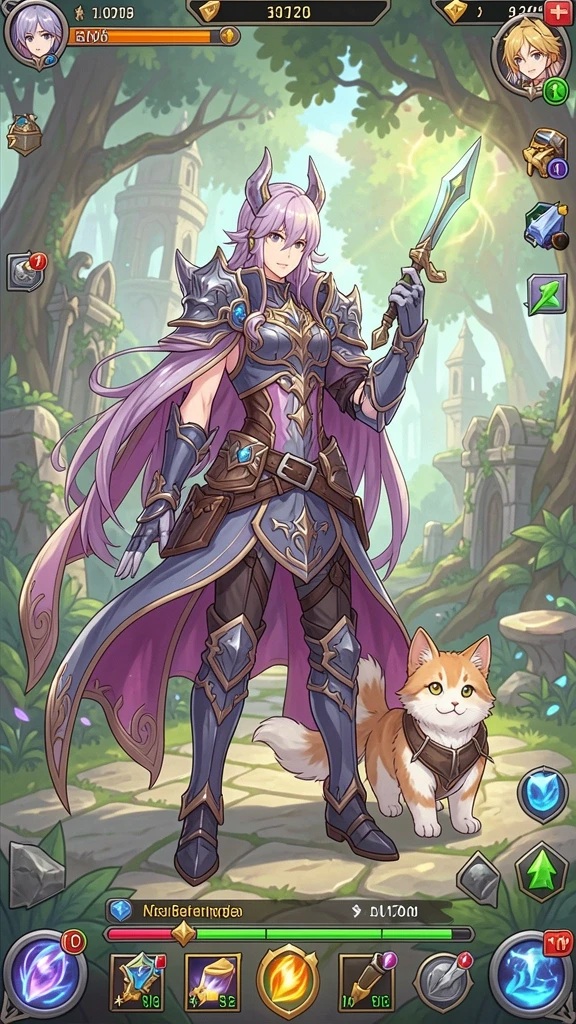 Screenshot dari mode permainan yang menantang.