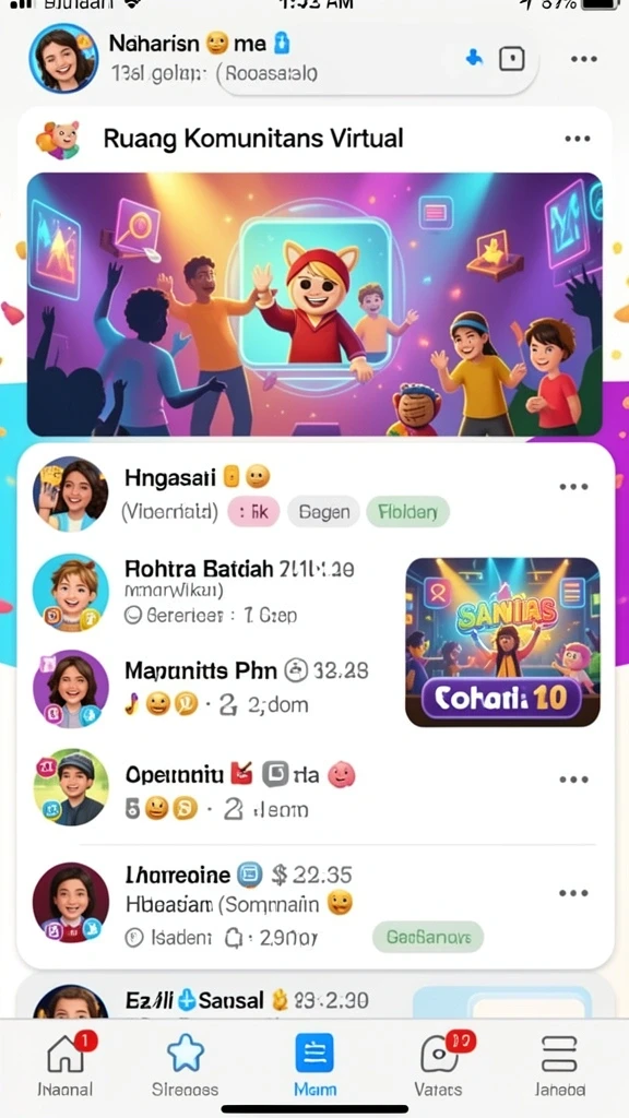 Tampilan antarmuka yang menarik dan user-friendly.