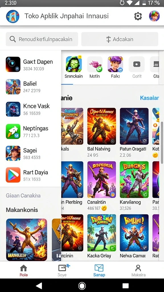 Tampilan antarmuka yang user-friendly dan mudah dinavigasi.