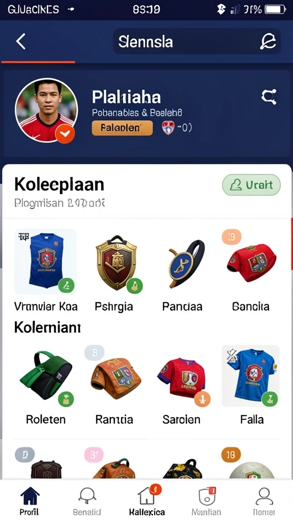 Fitur statistik yang membantu pemain membuat keputusan.