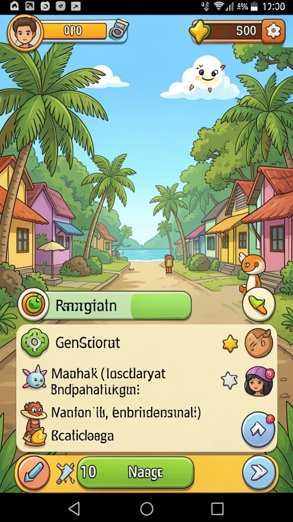 Gambaran lokasi eksotis dalam C0077 yang menawan.