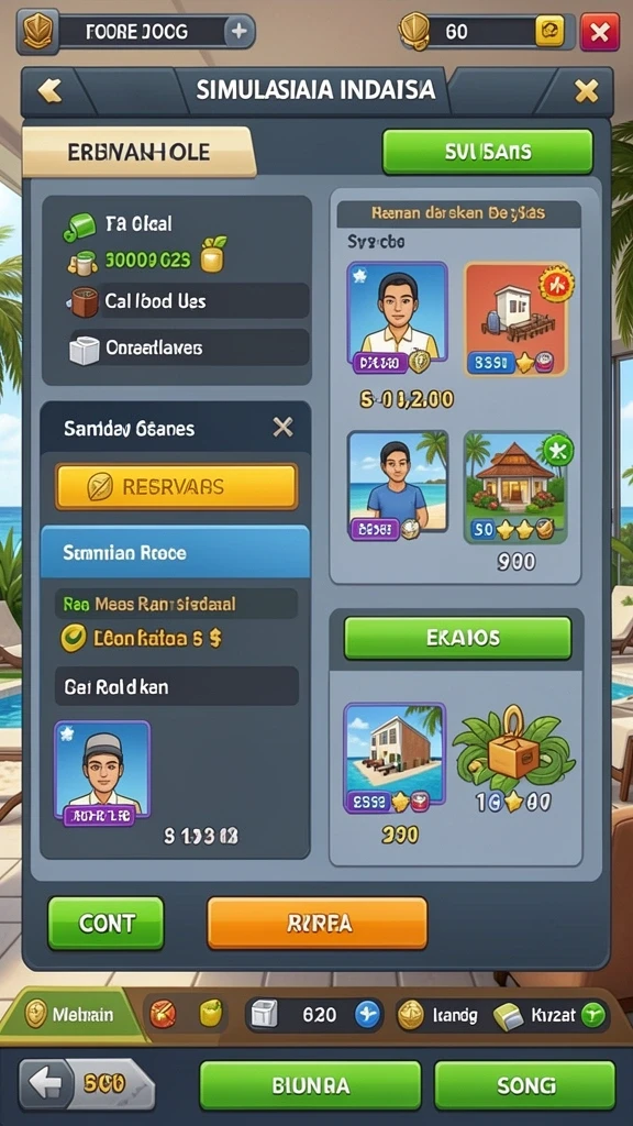 Mode multiplayer yang memungkinkan interaksi pemain.