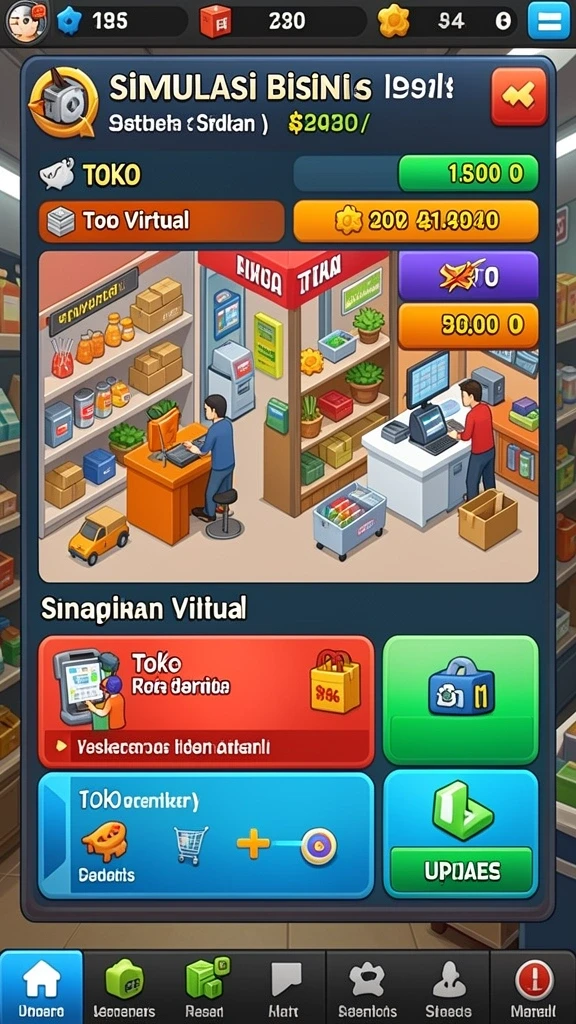 Tampilan layar utamanya yang menarik dan mudah dipahami.