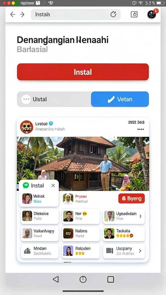 Tampilan antarmuka yang bersih dan menarik.