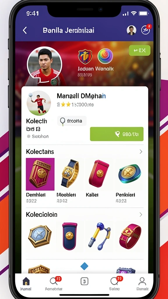Karakter unik dan menarik yang dapat dipilih.