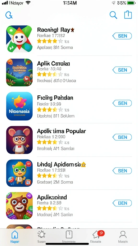 Level-level menantang dengan variasi yang beragam.
