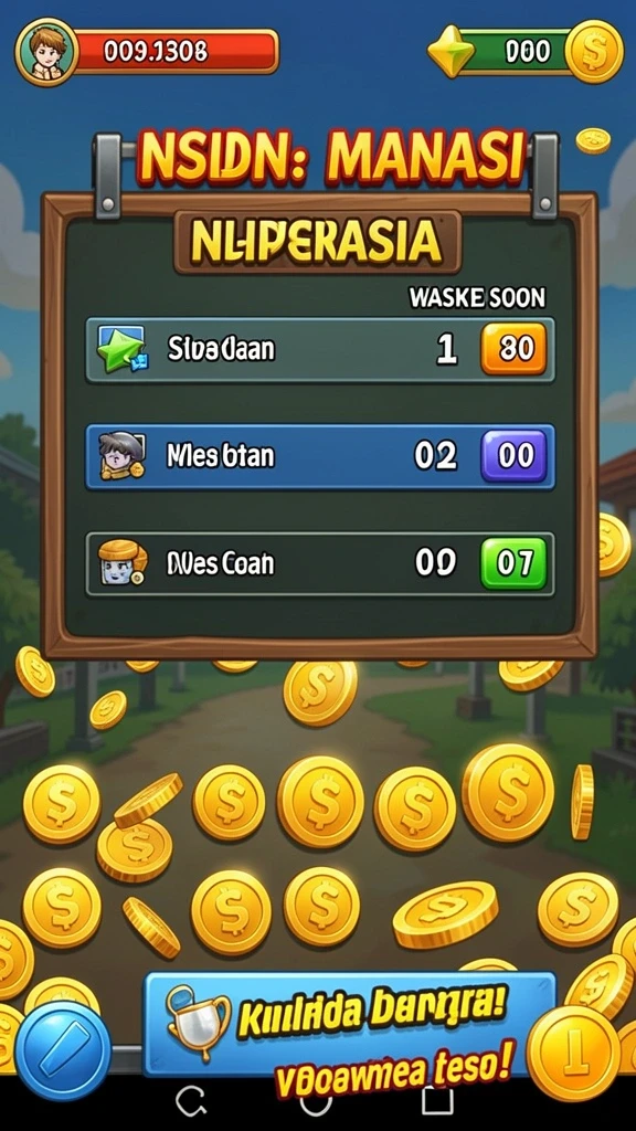 Leaderboard untuk menampilkan pemain terbaik di seluruh dunia.