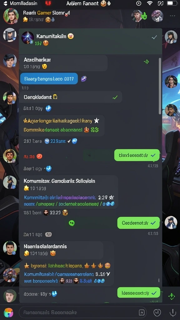 Karakter-karakter unik dengan kemampuan yang berbeda-beda.