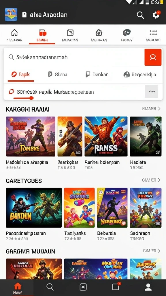 Tampilan antarmuka yang modern dan menarik.