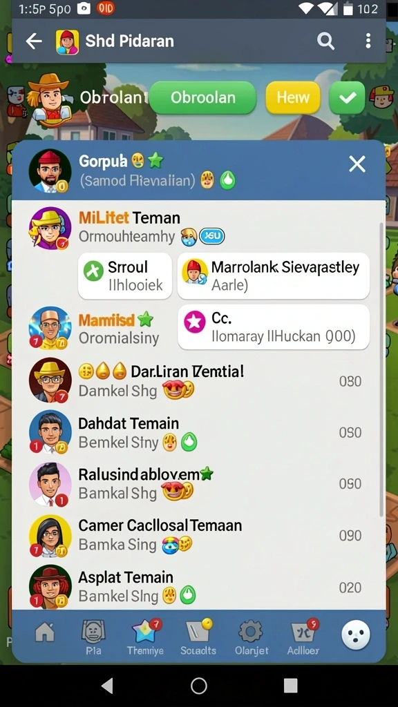 Tampilan awal aplikasi LOGAM777 yang interaktif.