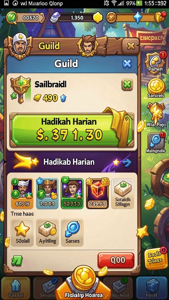 Karakter pilihan dengan kemampuan unik yang menarik.