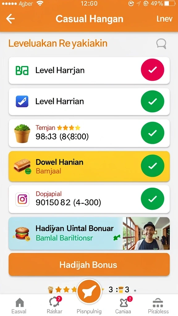 Beragam pilihan permainan yang seru dan menantang.