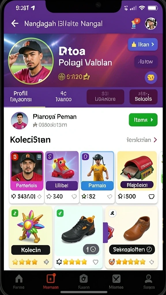 Tampilan antarmuka yang intuitif dan menarik.