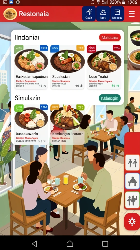 Screenshot menampilkan antarmuka permainan yang menarik.